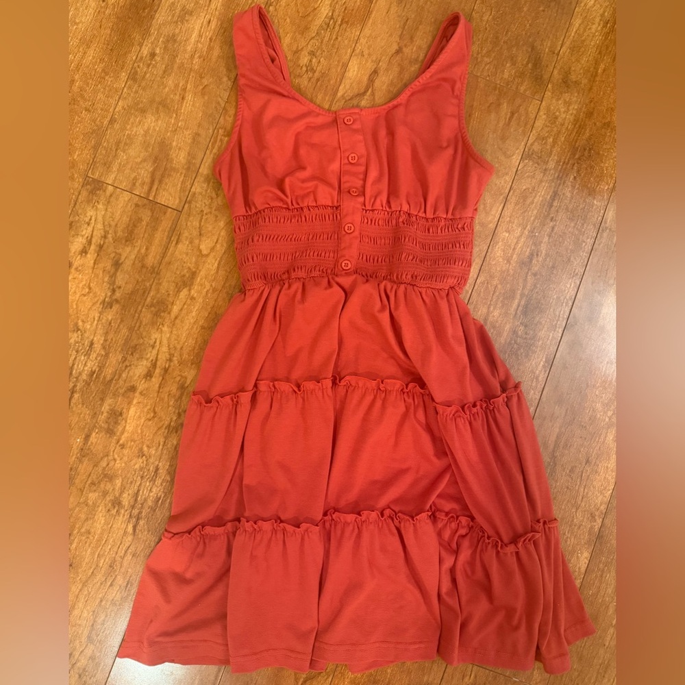 Elegant Sleeveless Red Dress